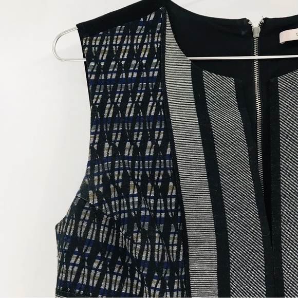 Diane Von Furstenberg Sleeveless Geometric Mini Dress Size 6 - Picture 4 of 11